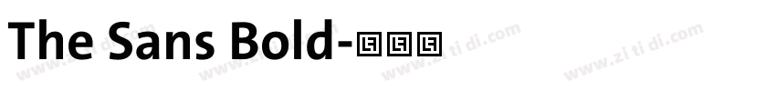 The Sans Bold字体转换 The Sans Bold字体转换